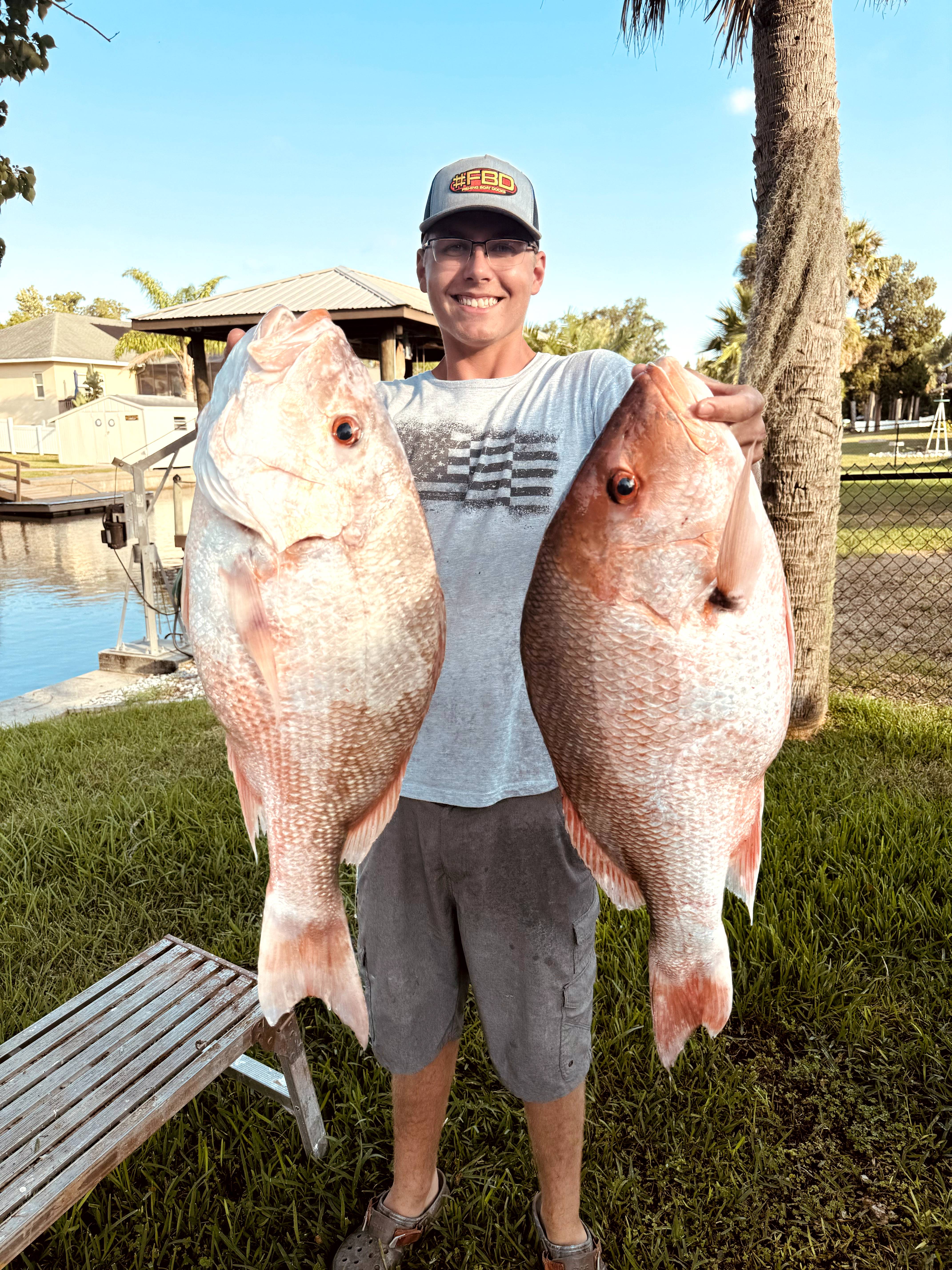 Two big fish caught while fishing in FL