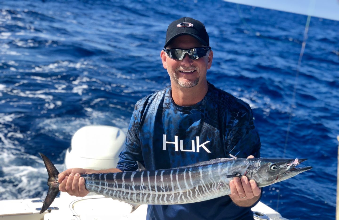 Wahoo fish caught by angler in Destin