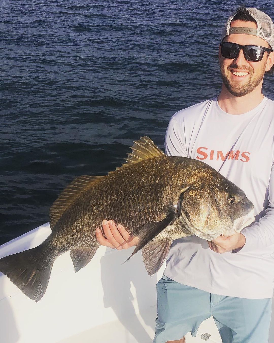 Angler with big fish in St. Petersburg