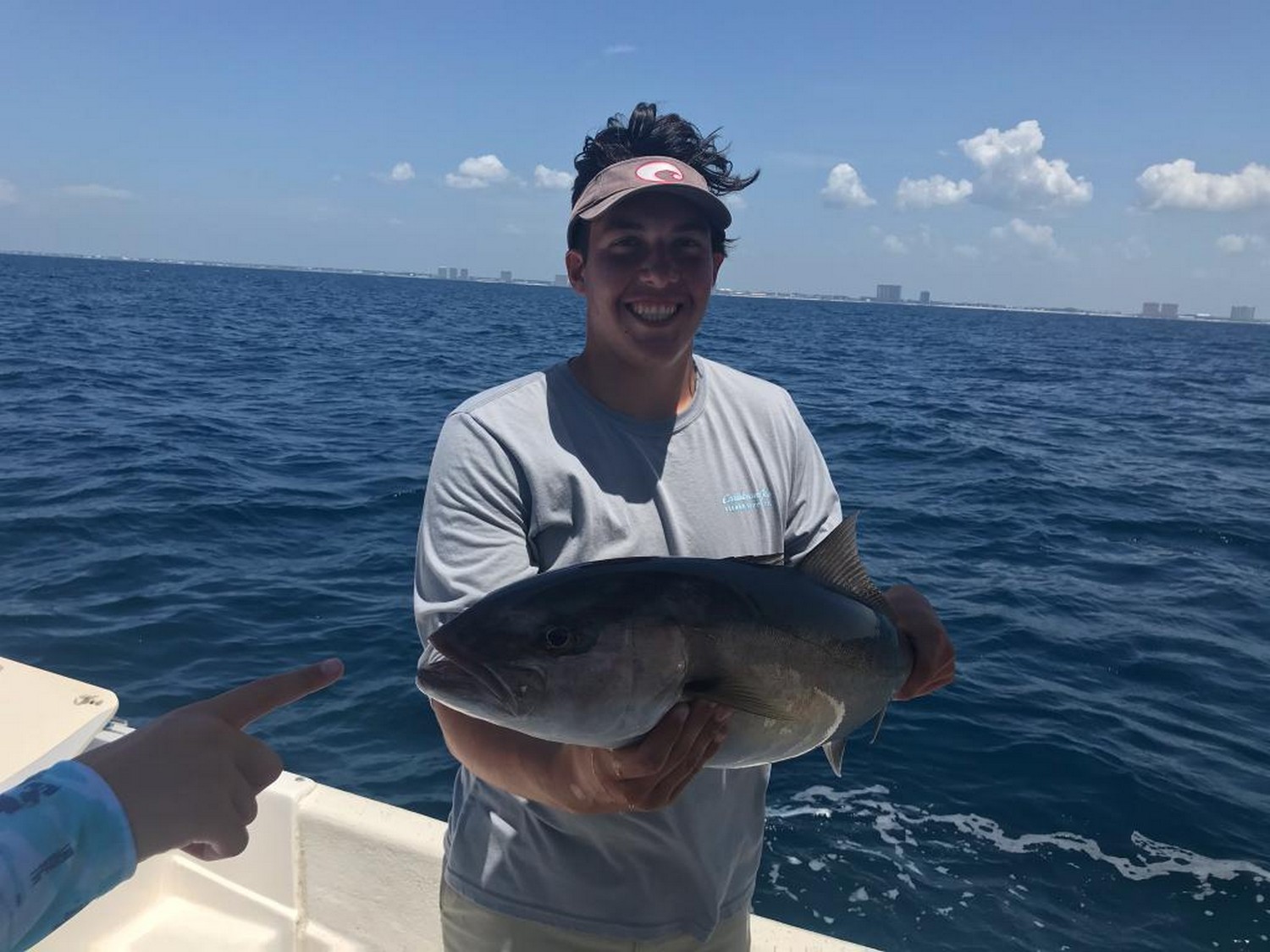 A lone angler fishing in Panama City