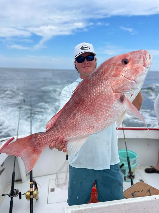 Red snapper catch on fishing charter in Panama City Beach FL