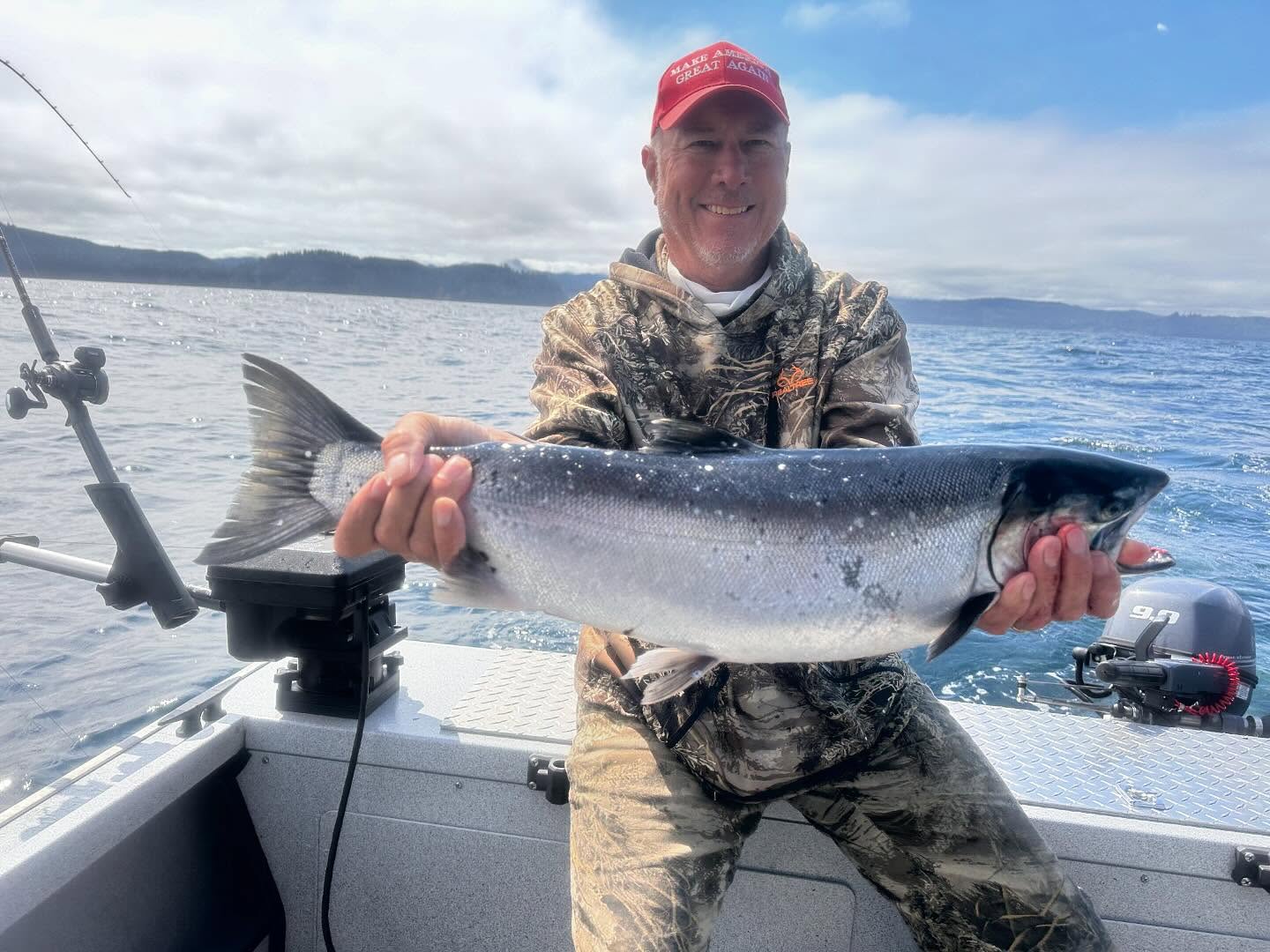 One person fishing in Washington