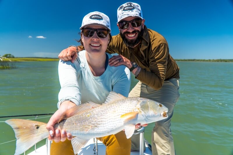 Two anglers fishing in Charleston