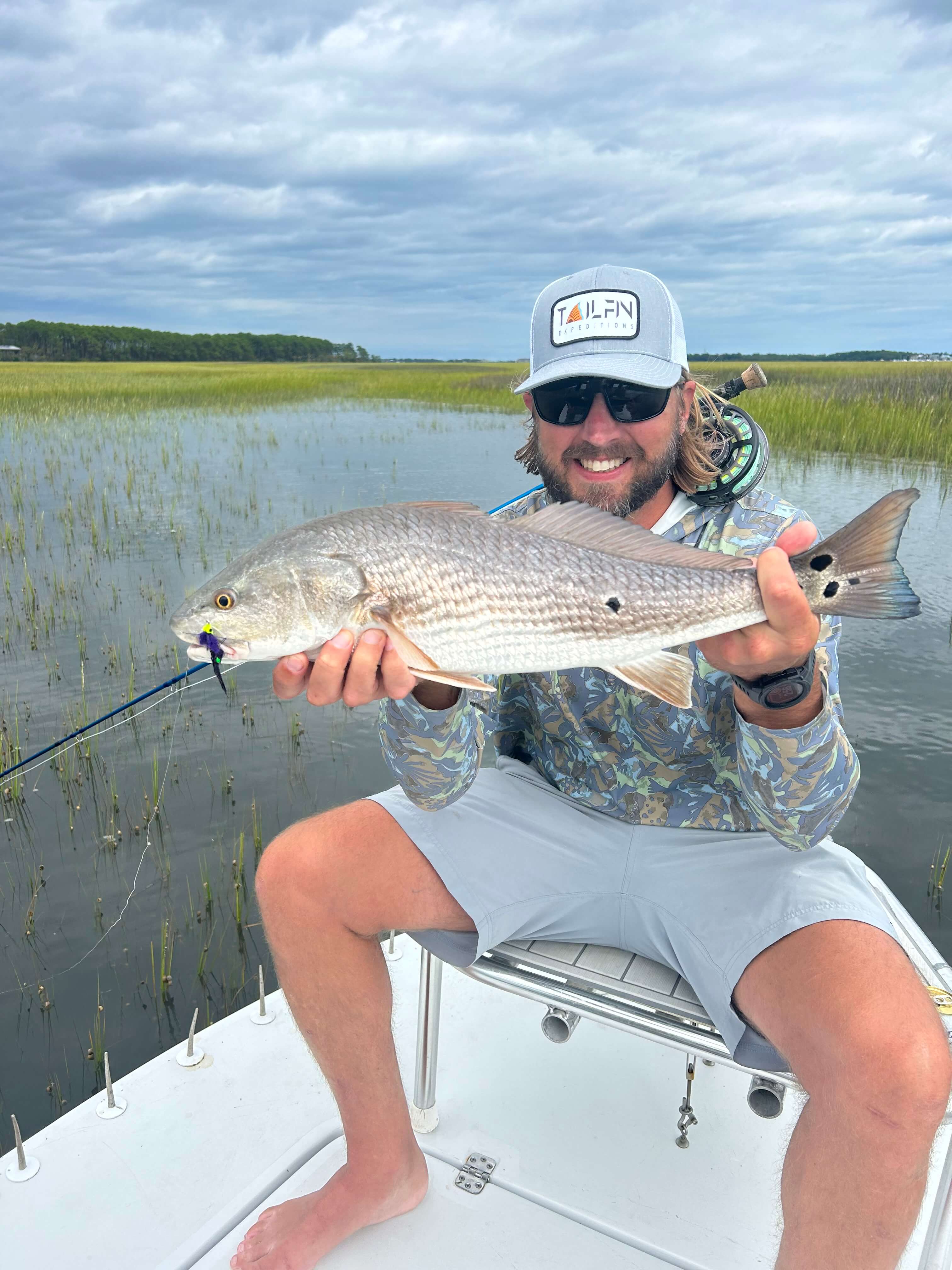 Redfish caught in Charleston during fishing trip