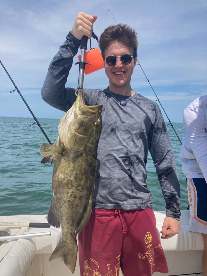 Gag Grouper caught while fishing in Palmetto