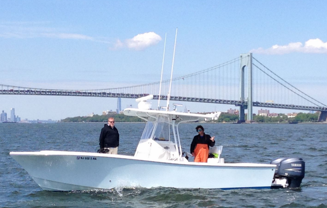 Two people fishing in New Jersey