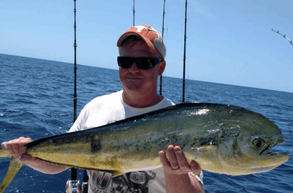 Person fishing at Wrightsville Beach