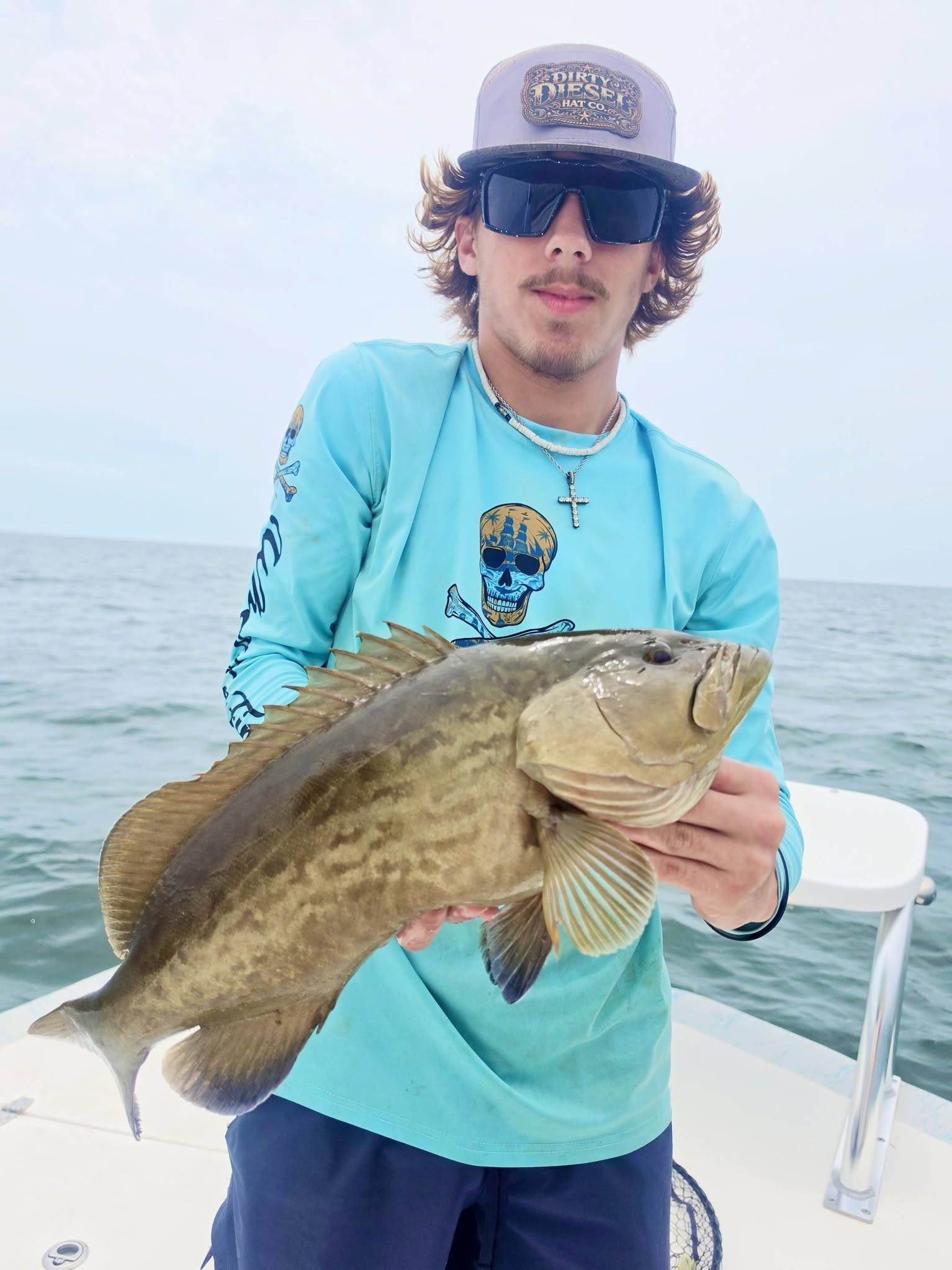 Gag grouper caught during fishing charter in Citrus County Florida waters