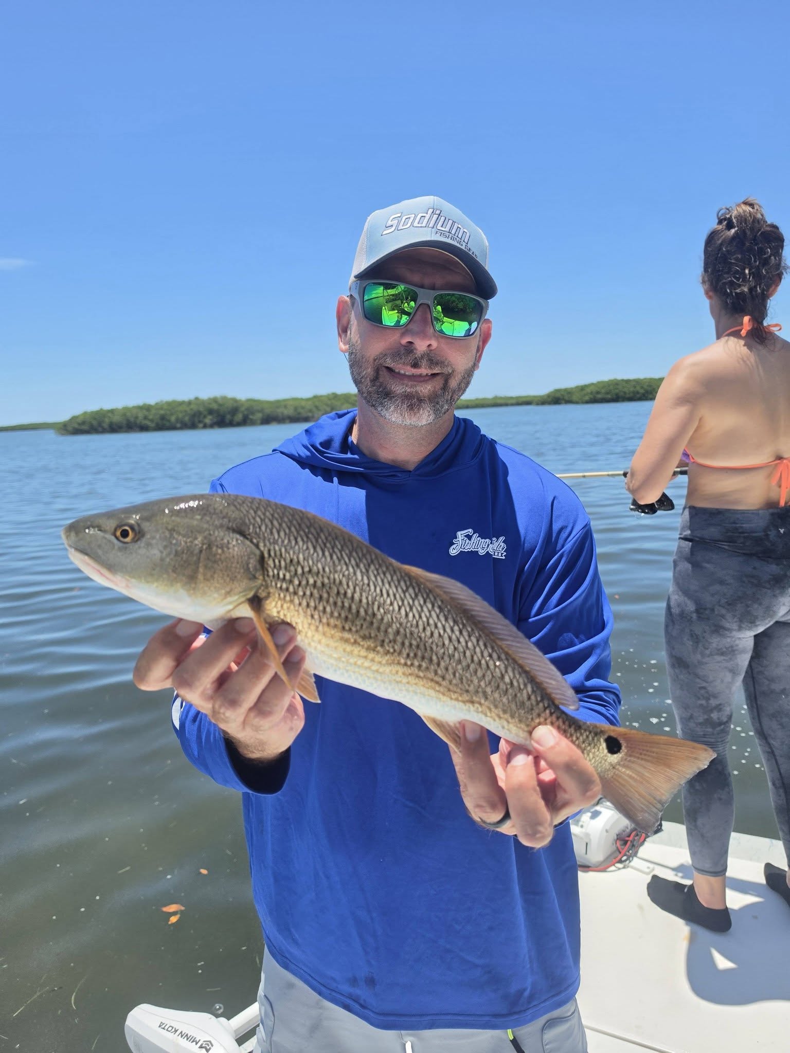 Redfish catch on fishing charter in Citrus County Florida waters