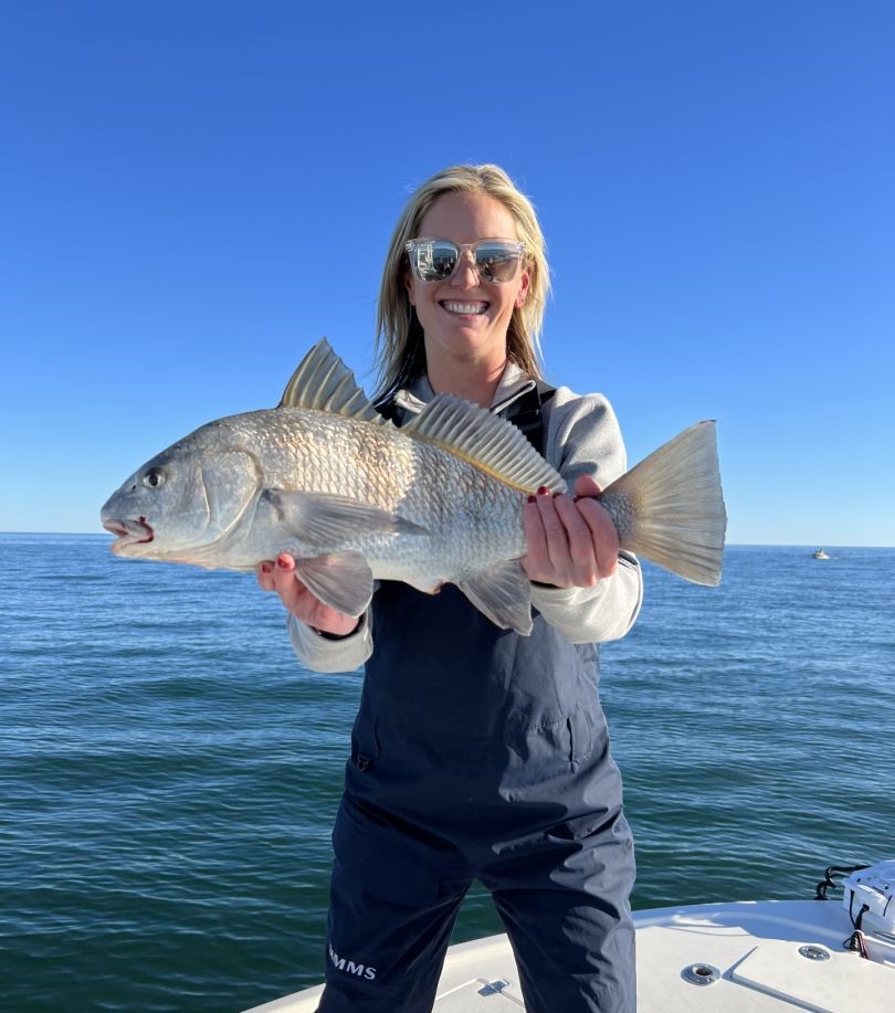 A single black drum fish caught in Crawfordville
