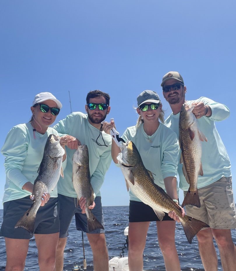 4 redfish caught in Crawfordville