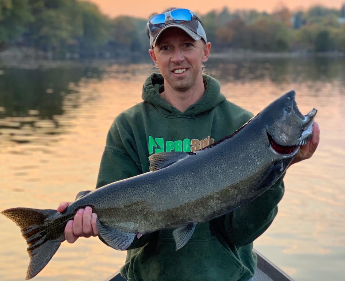 A lone angler fishing in NY
