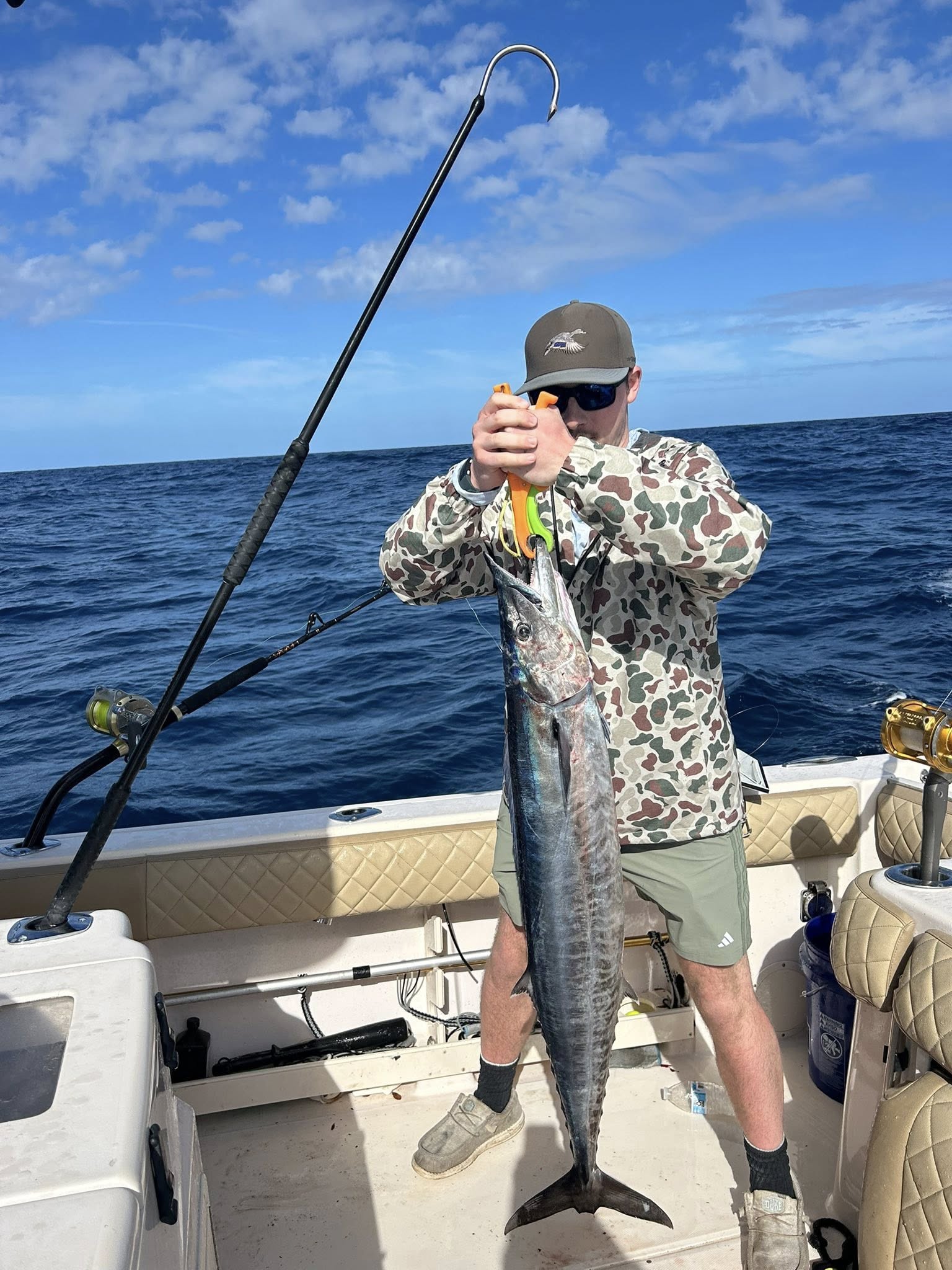 Wahoo fish catch on fishing charter boat in Murrells Inlet SC