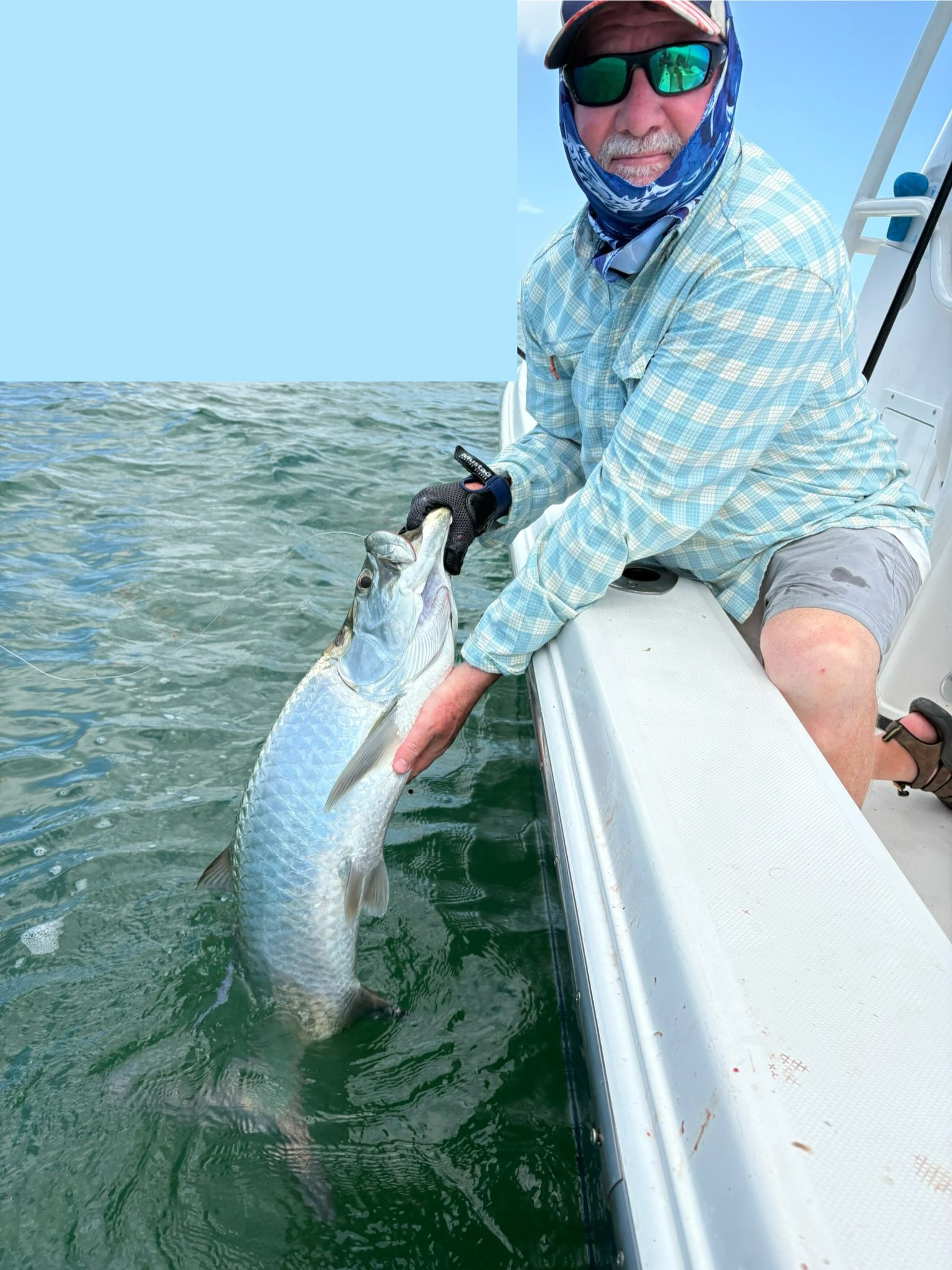 A person fishing in Key West