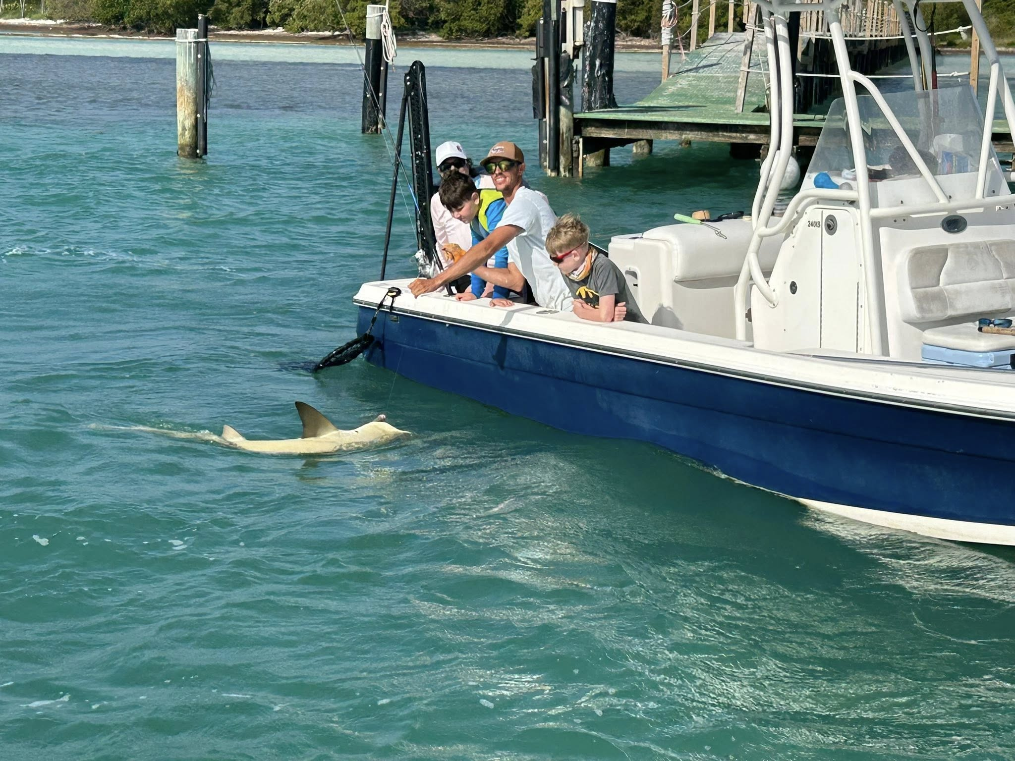 Three people fishing in Key West