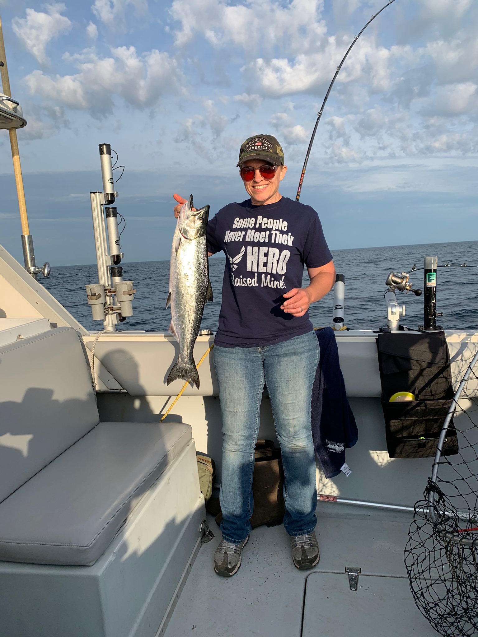 Chinook salmon catch in MI