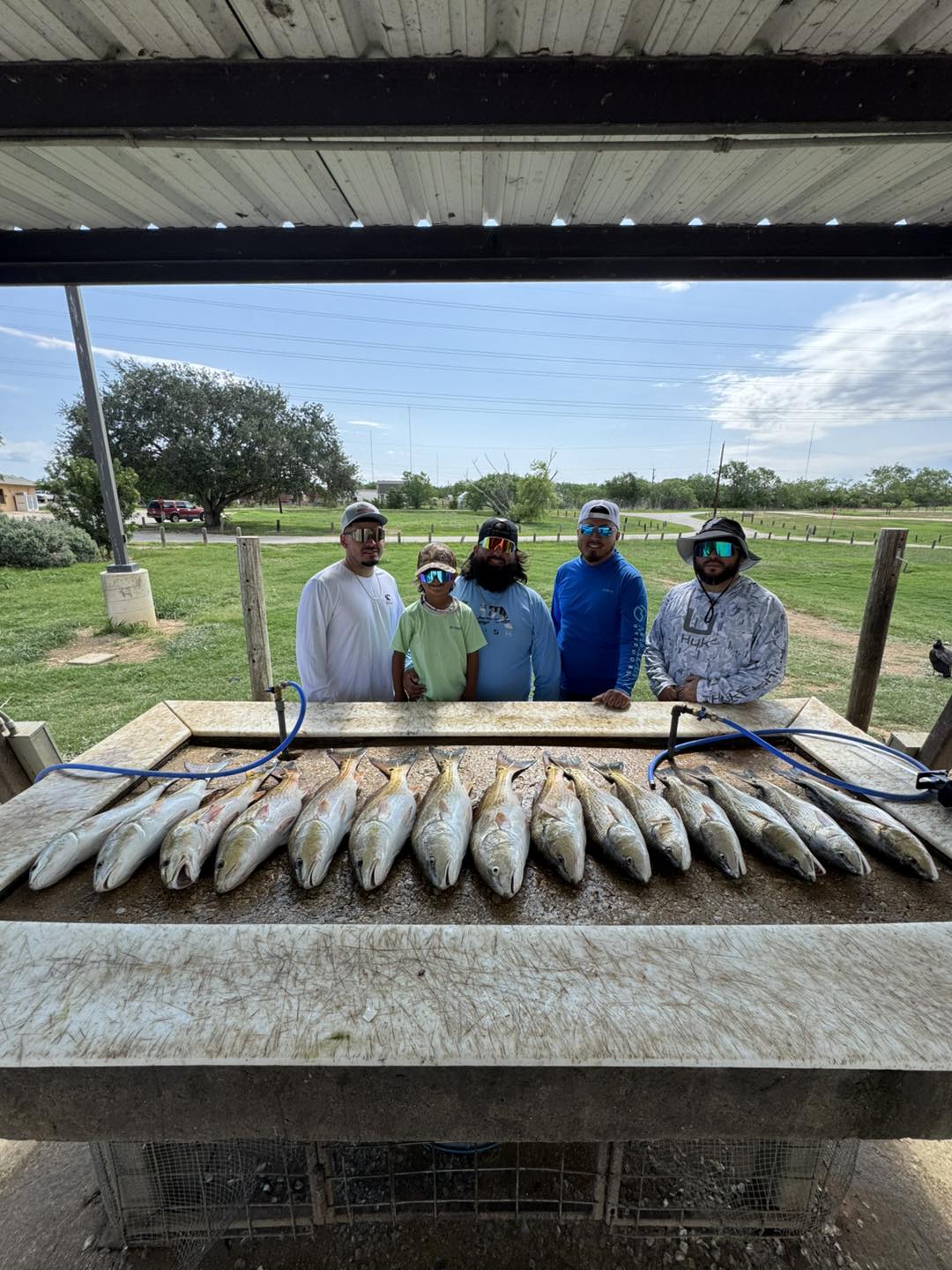 Two bluefish caught while fishing in TX