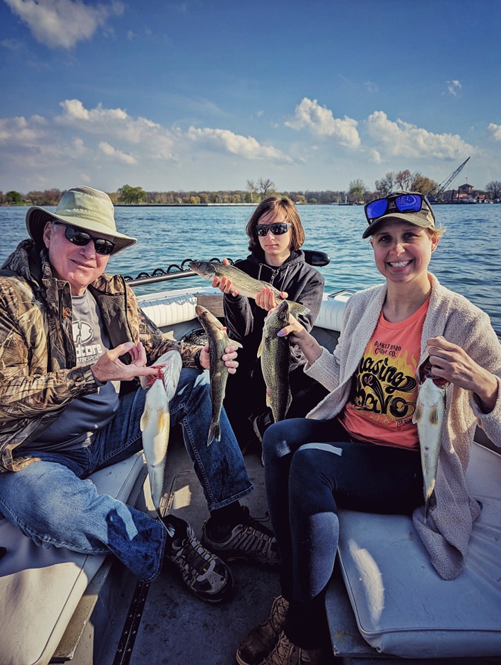 2 small fish caught while fishing and hunting in MI