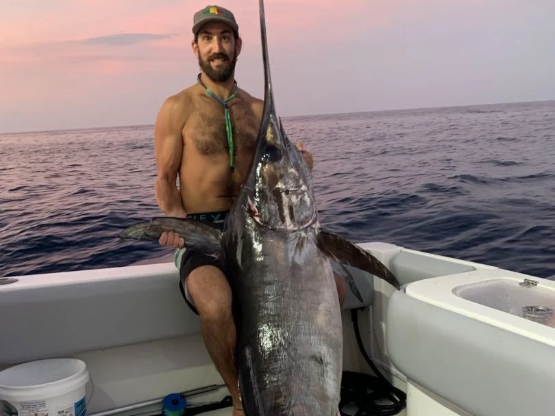 Swordfish caught by angler in Pompano Beach