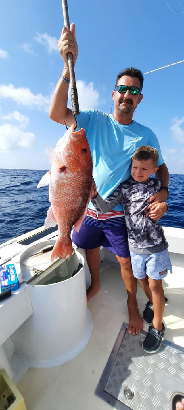 Two people fishing in Panama City Beach