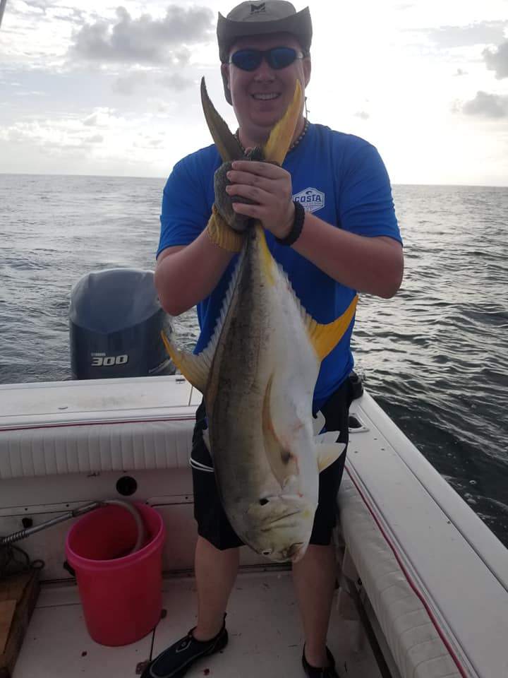 Crevalle Jack, a 19-inch fish, caught in Biloxi