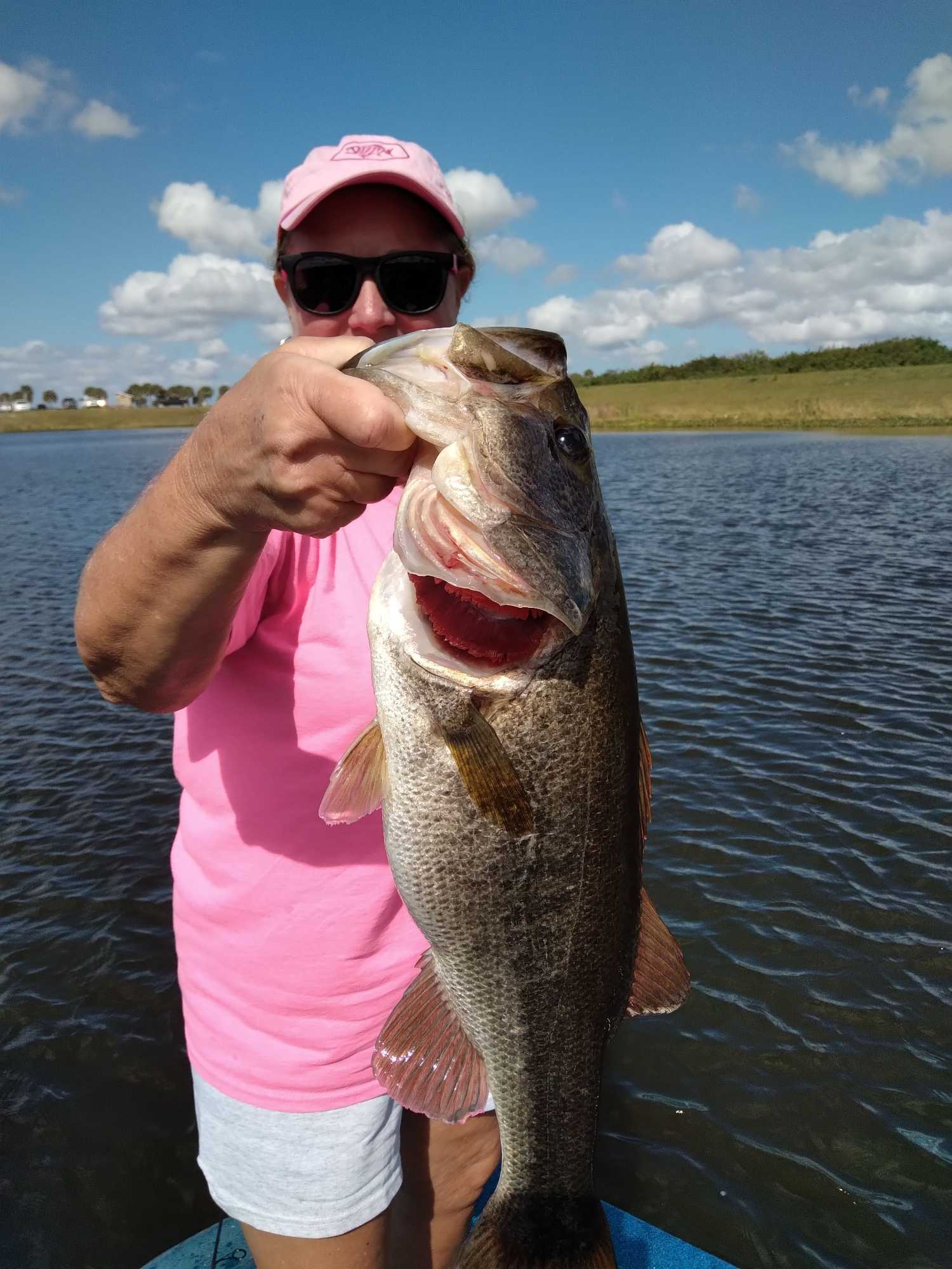 Largemouth bass caught fishing in FL