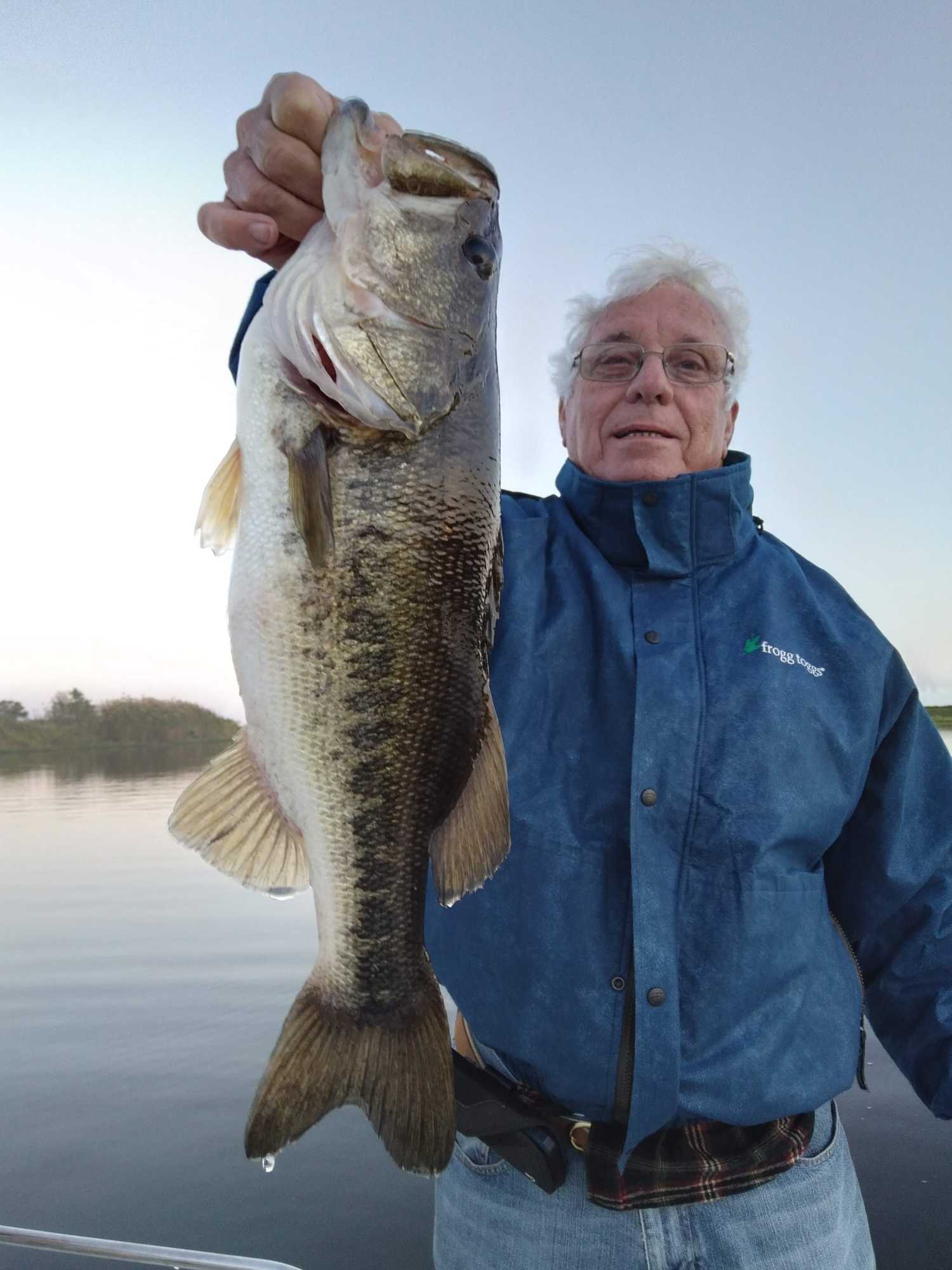 Largemouth bass caught while fishing in FL