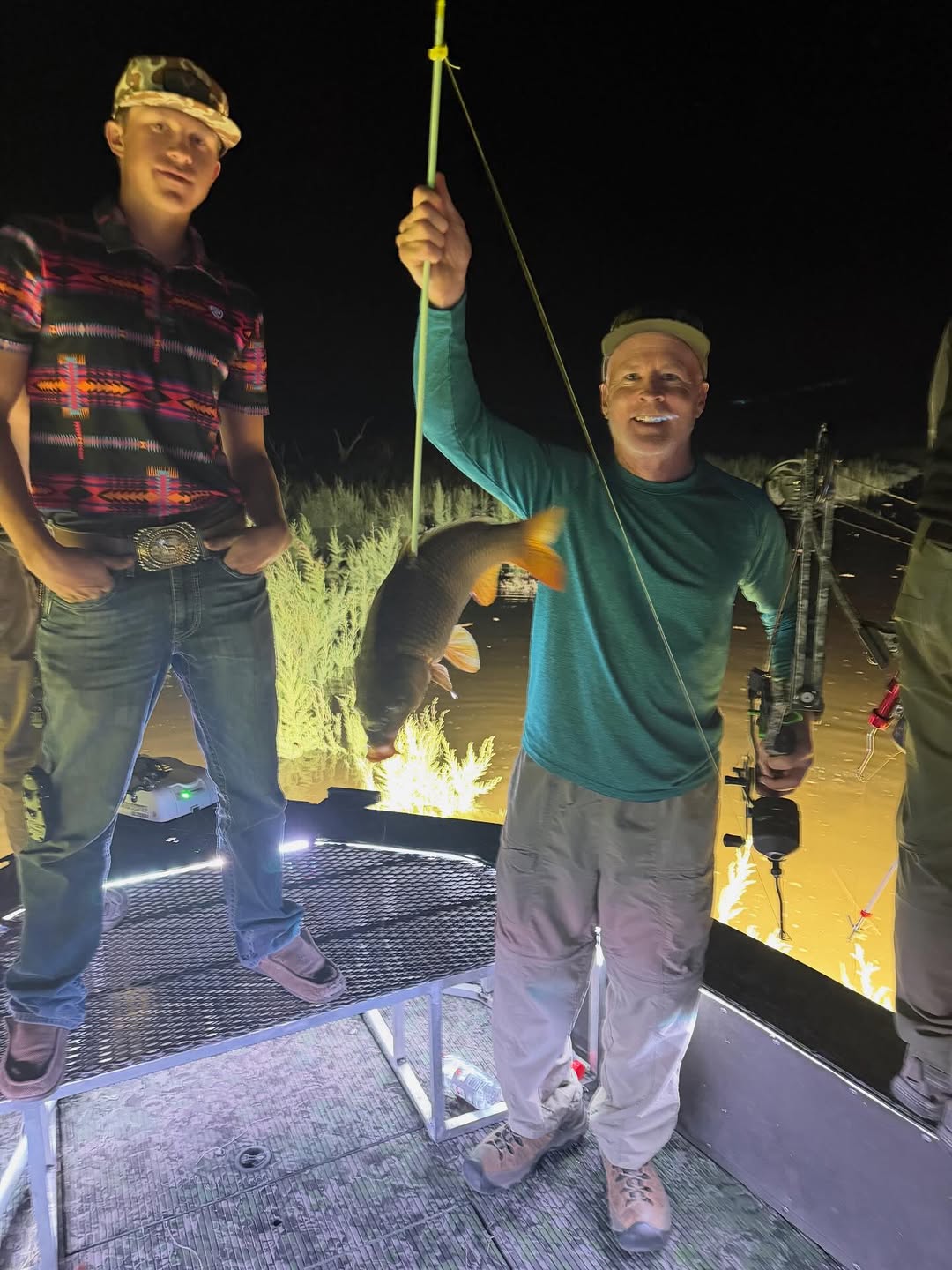 Common carp caught while fishing at night in Scottsdale Arizona