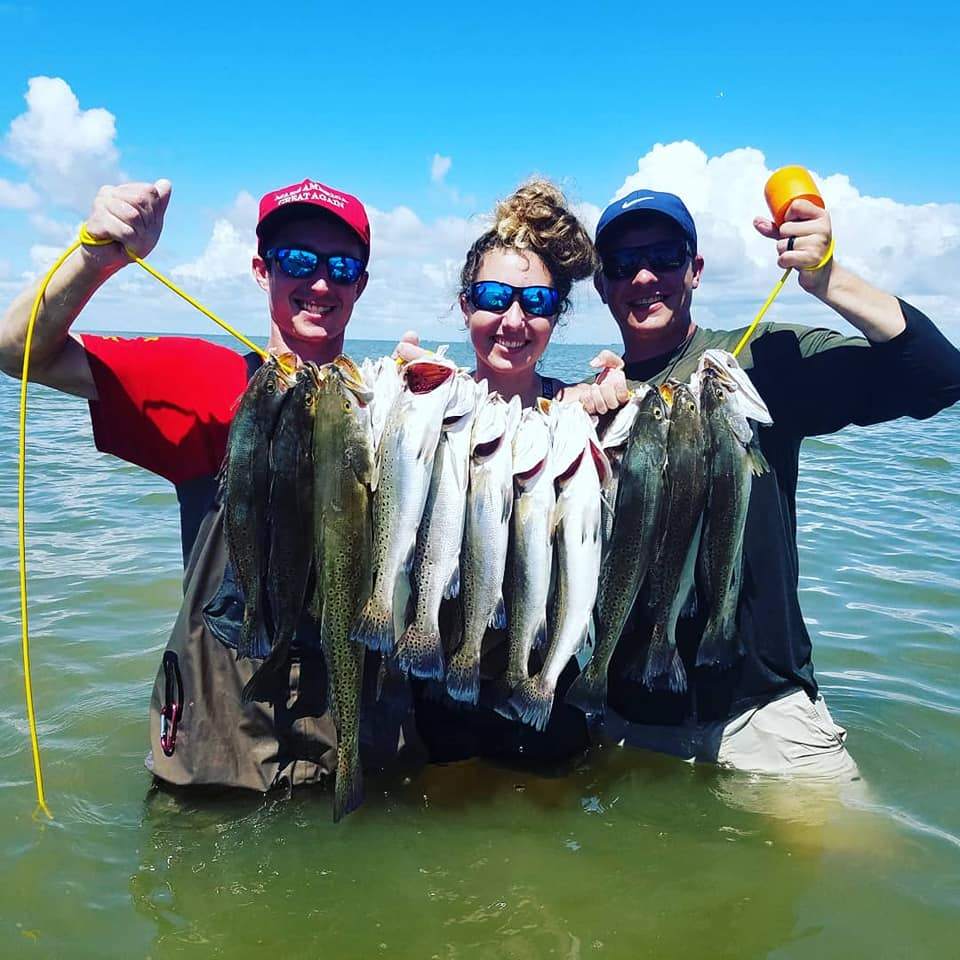 6 fish caught while fishing in TX