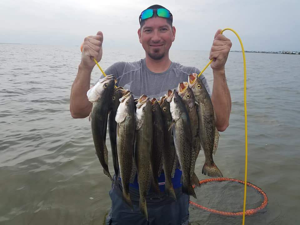 3 spotted weakfish caught fishing in TX