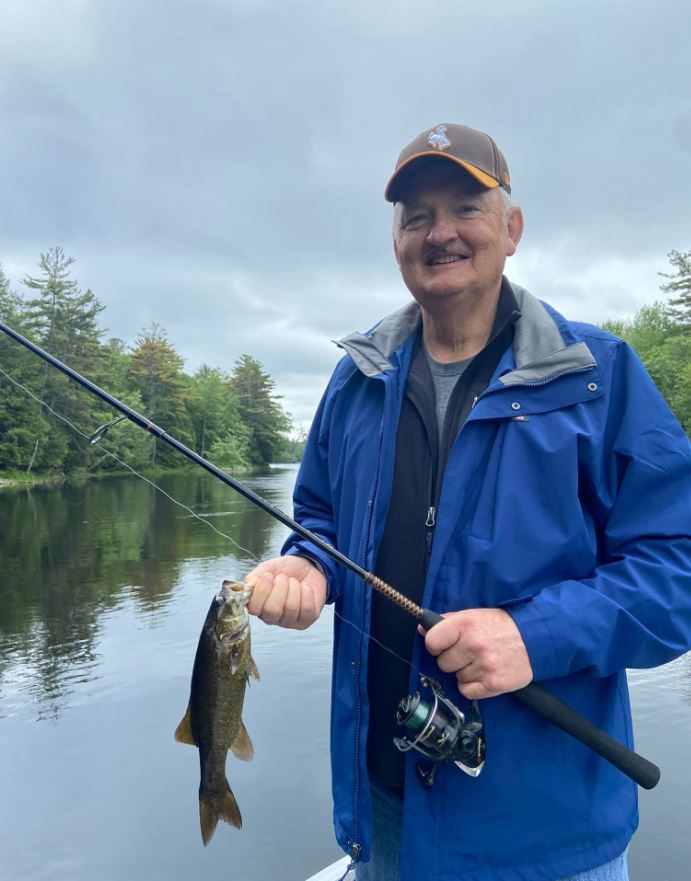 A solo angler fishing in ME
