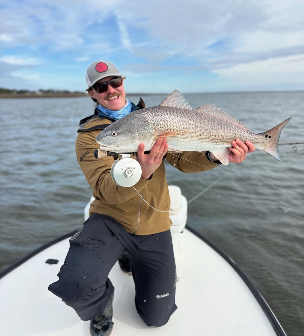Redfish caught while fishing in Mt Pleasant SC waters