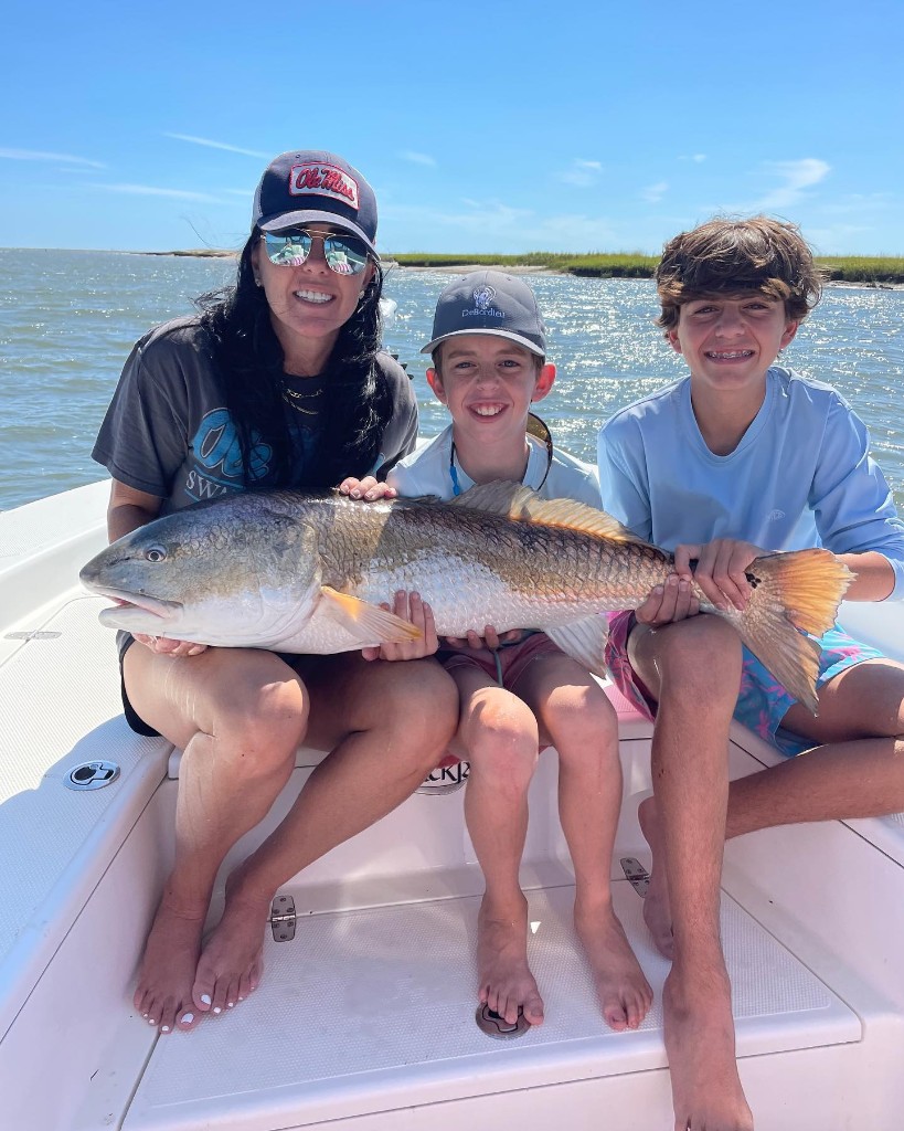 Three people fishing in SC