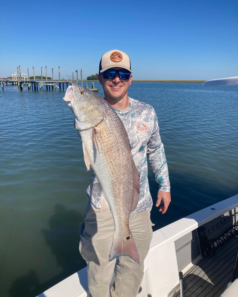Redfish, 27-inch catch, fished in Mcclellanville