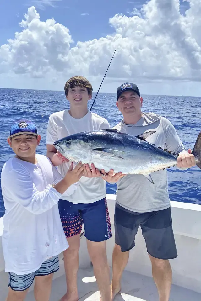 Three people fishing in Islamorada