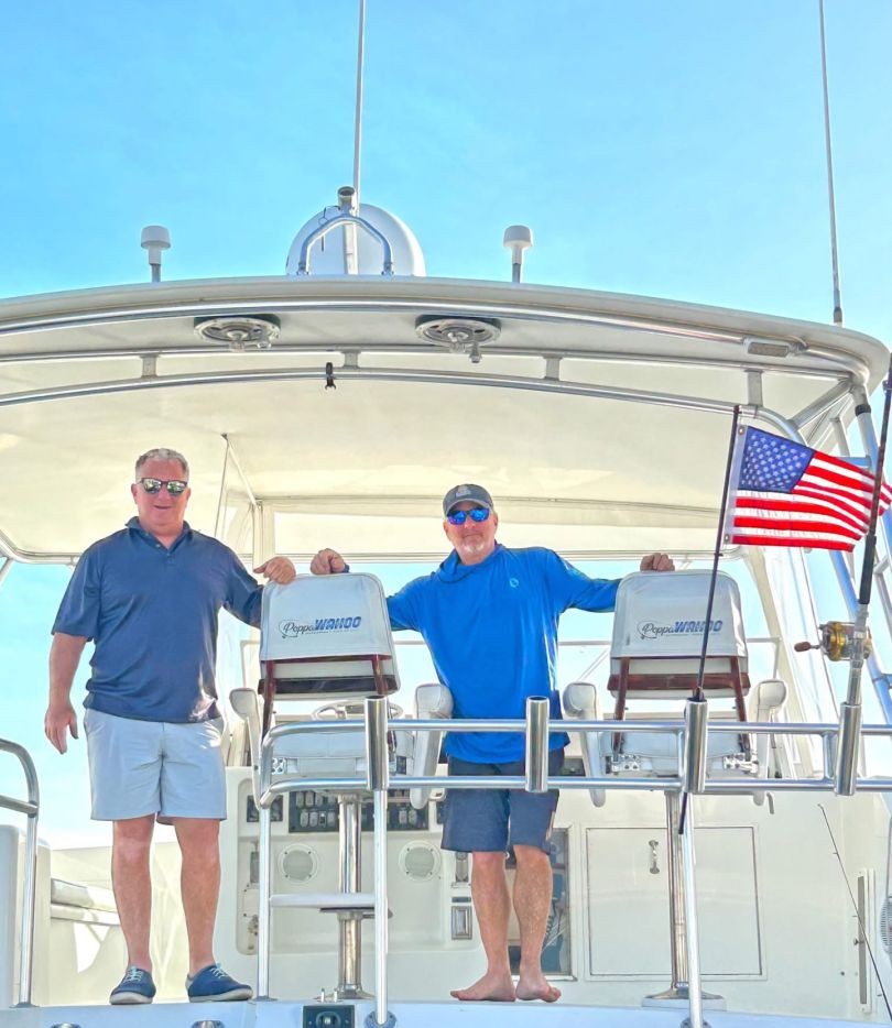 Two anglers fishing in Islamorada