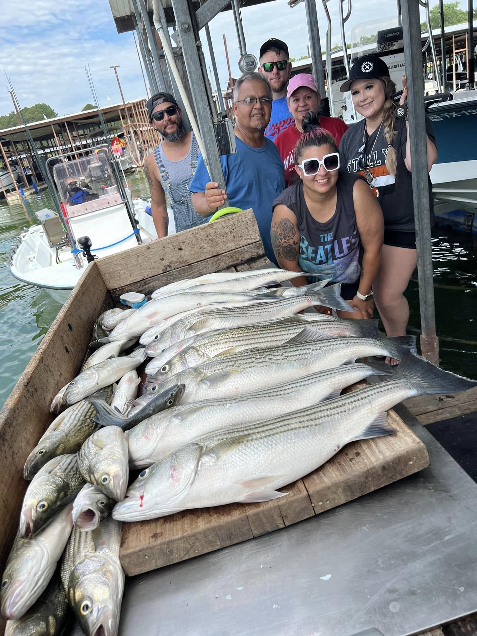 Striped bass fishing in TX