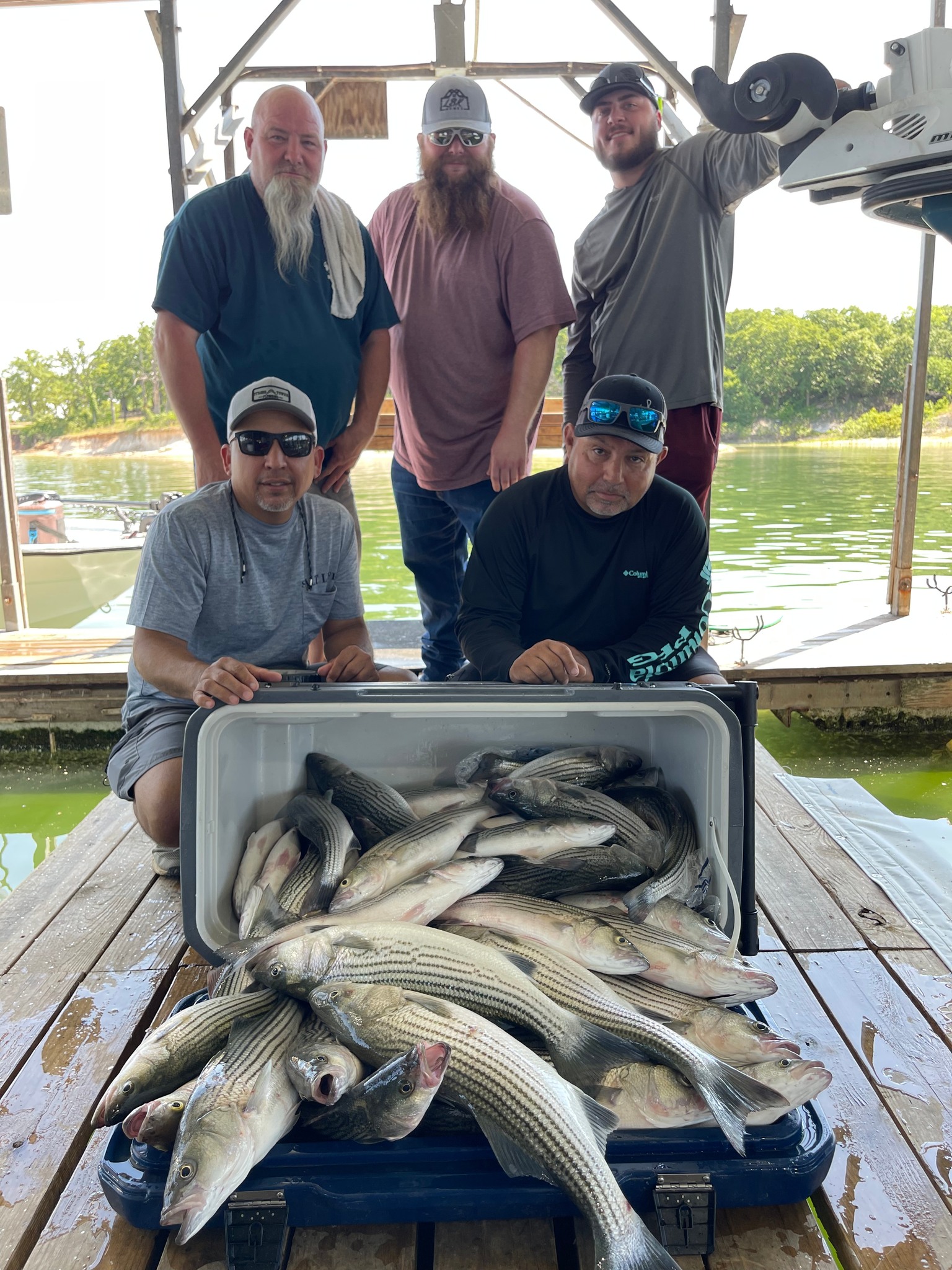 Striped bass caught in TX fishing trip