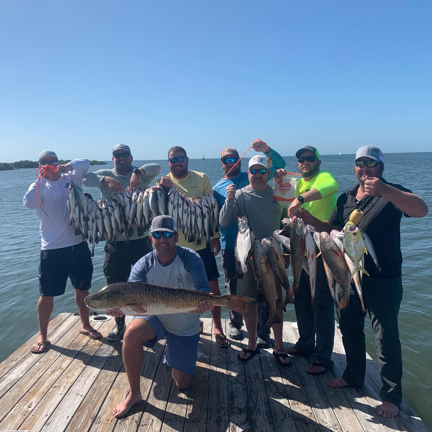 4 redfish caught fishing in MS