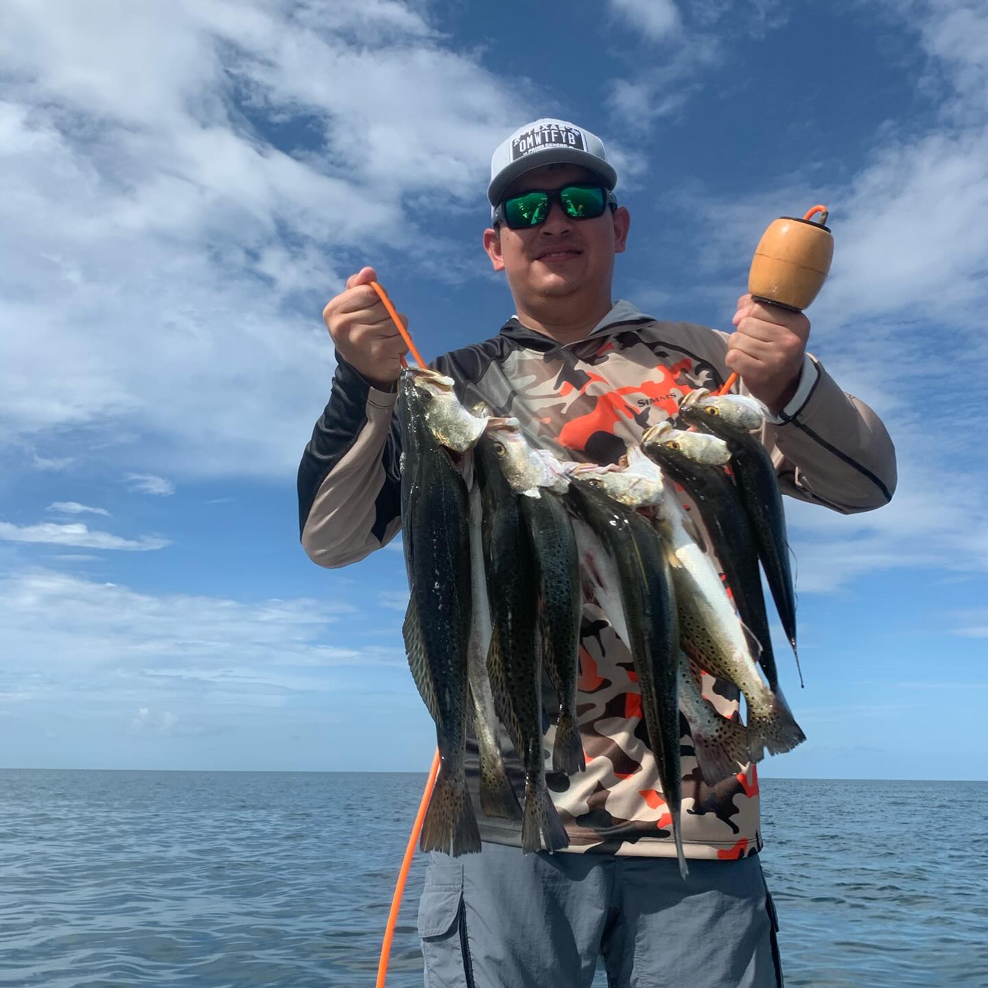 Two whiting fish caught in Pass Christian, Mississippi