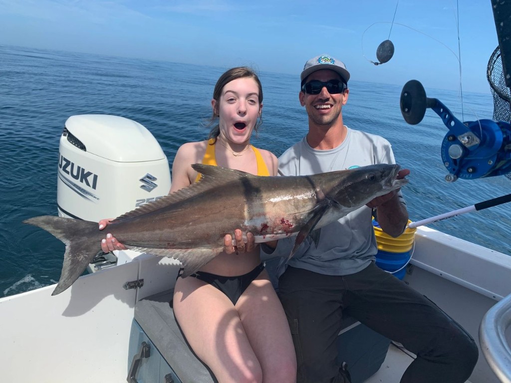A single cobia, a 39-inch fish, caught while fishing in New Smyrna Beach