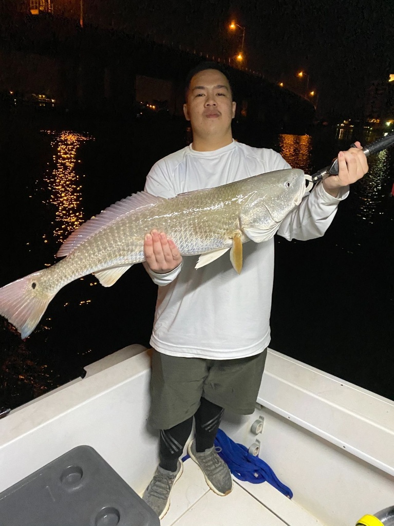 Redfish caught while fishing at New Smyrna Beach