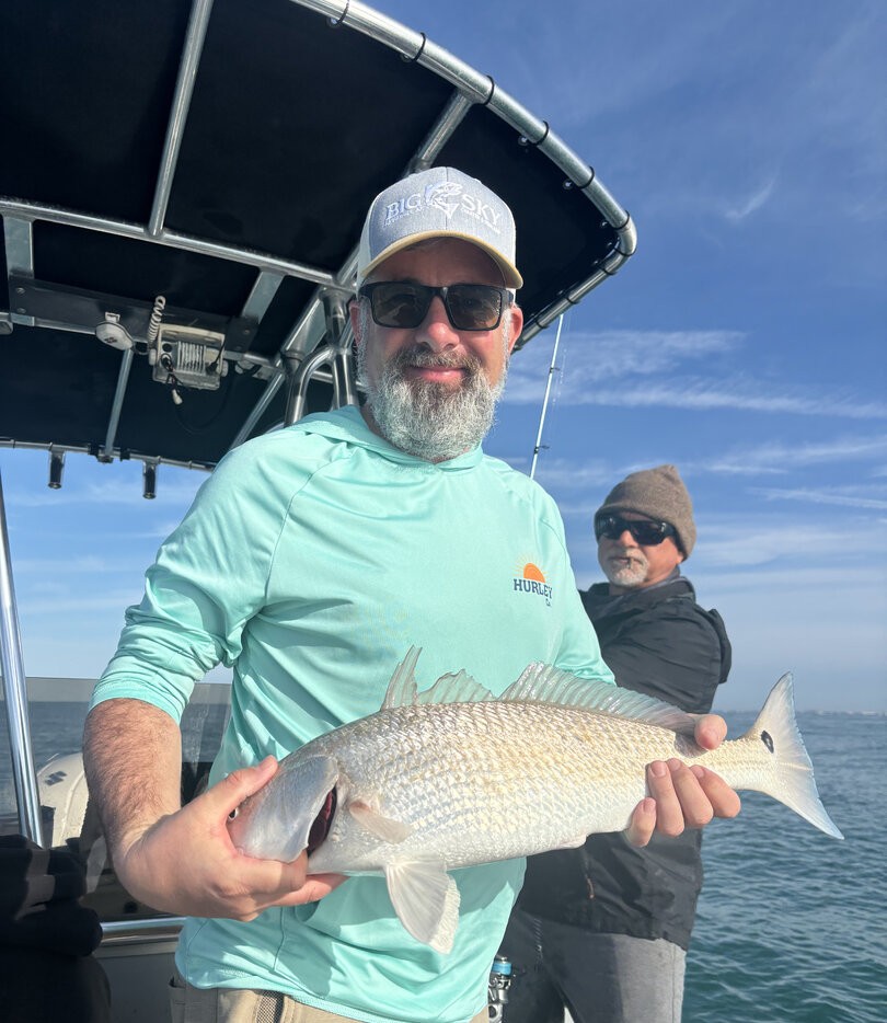 Redfish caught during fishing trip in St. Petersburg FL