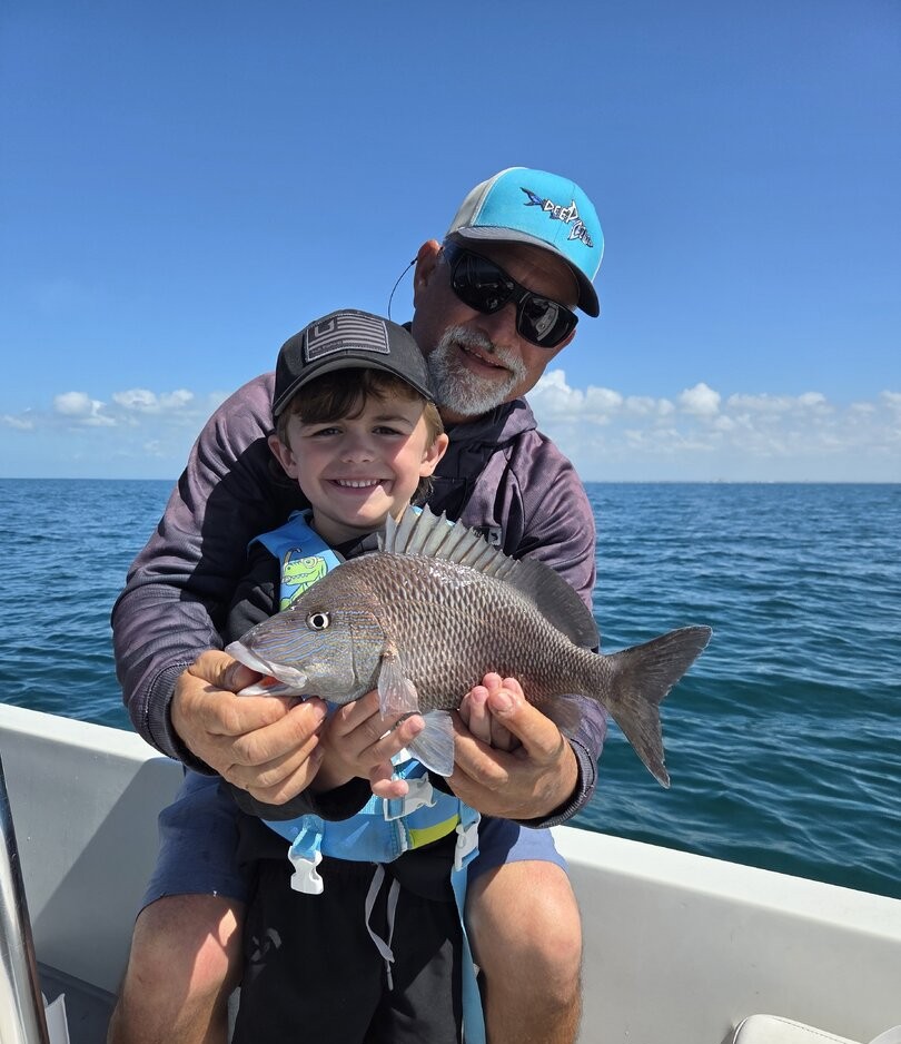 White grunt fish caught while fishing in St. Petersburg FL