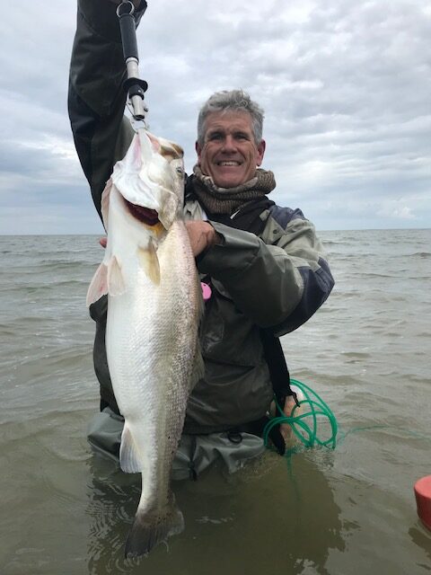 Lone angler fishing in TX