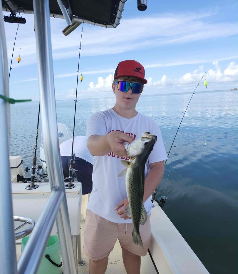 Speckled trout caught during fishing trip in Wanchese NC waters