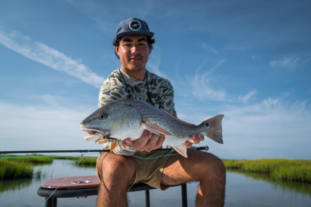 Angler with a 20-inch fish in Swansboro