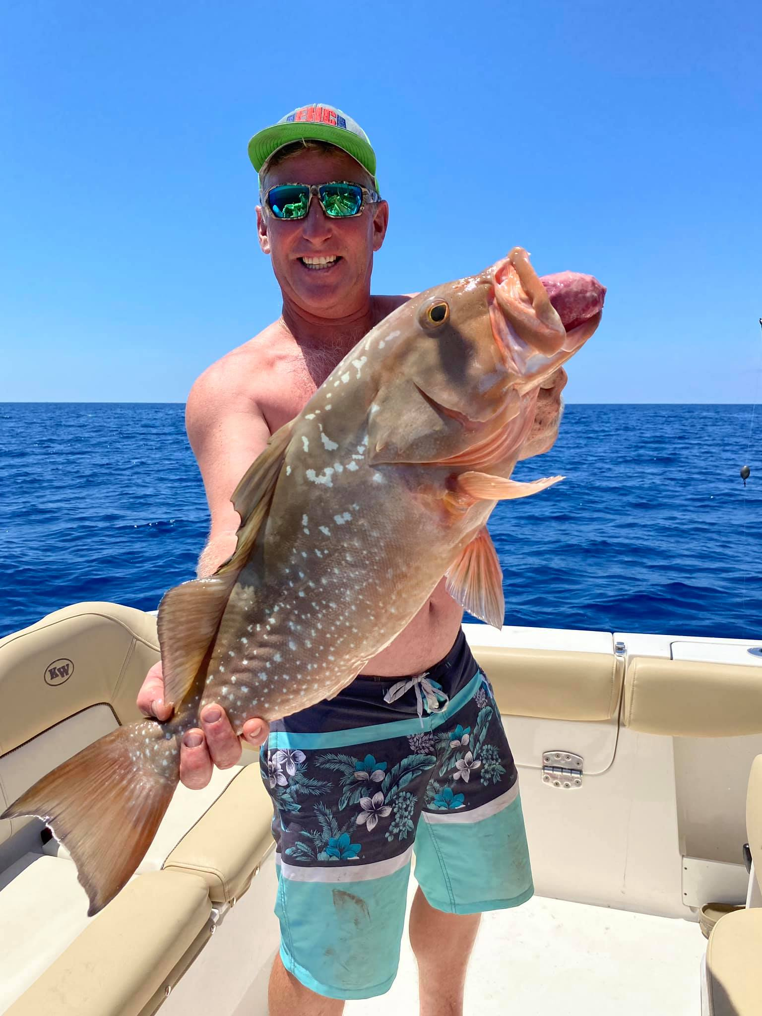 Lone angler reeling in a big catch in Florida