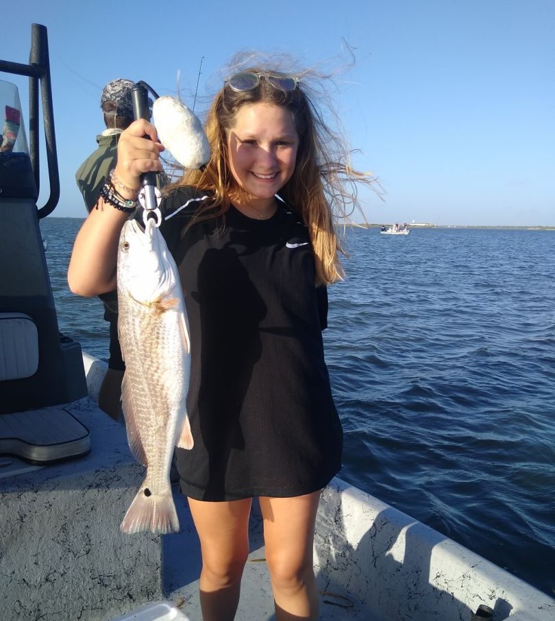 Redfish caught while fishing in Aransas Pass TX