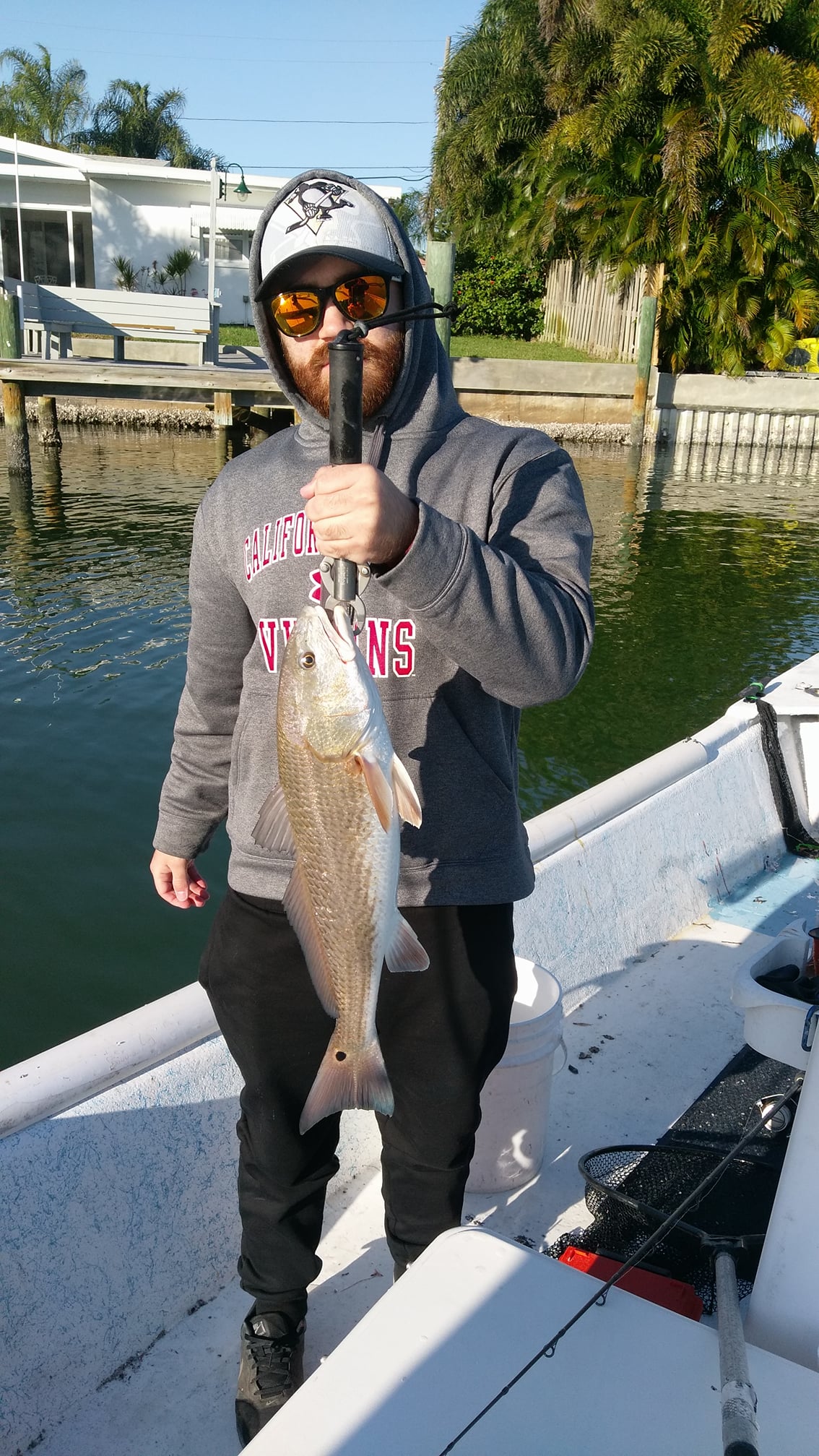 Redfish caught while fishing in North Pinellas Avenue